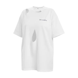 Camiseta Blanca Desgastada