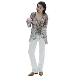 Blouse à Impression Serpent