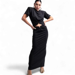 Ensemble deux pièces avec haut et jupe midi