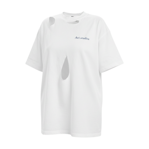 Distressed White T-Shirt