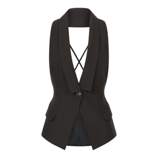 Vest mit offenem Rücken