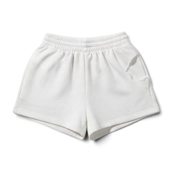 Weiße kurze Shorts