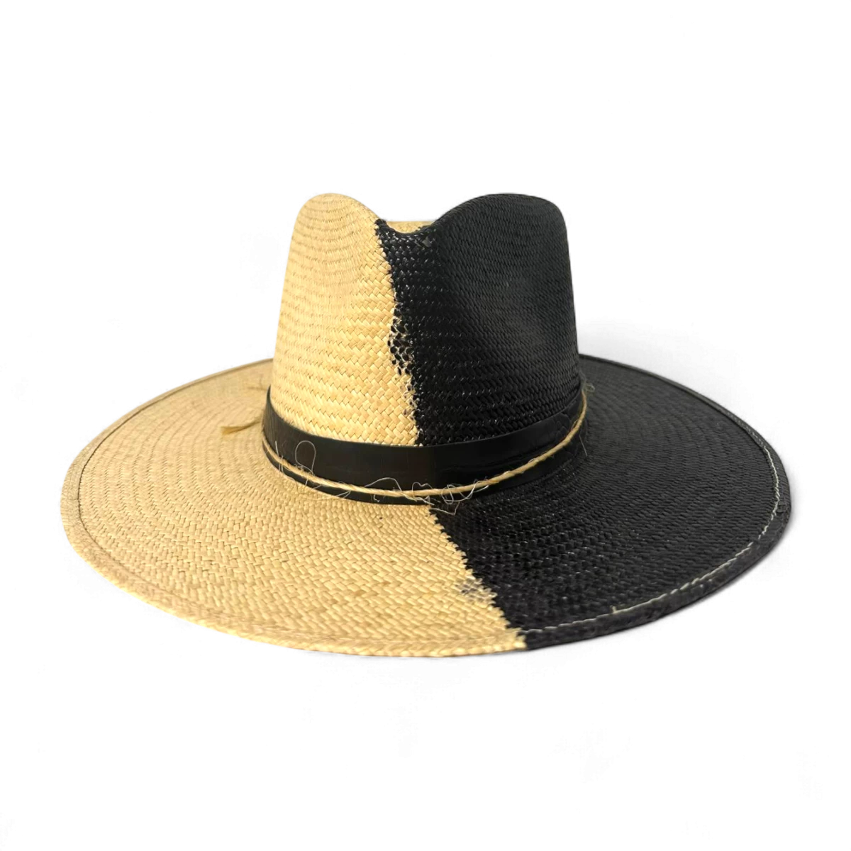 Zweifarbiger Feiner Panama Palm Hut