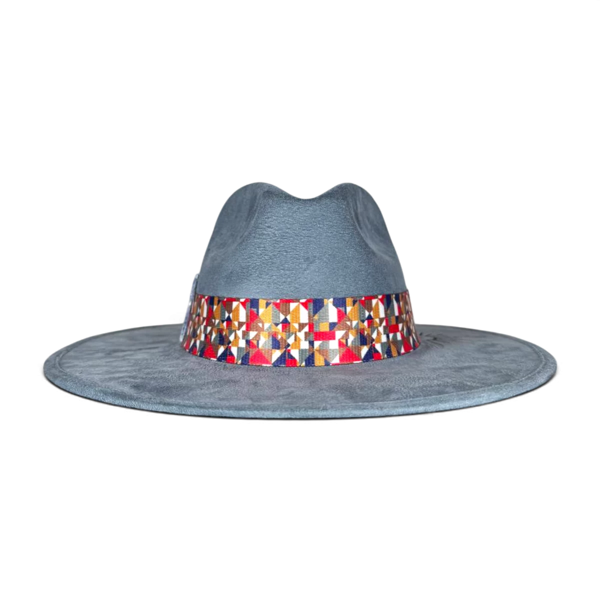 Blue Suede Fedora with Quartz