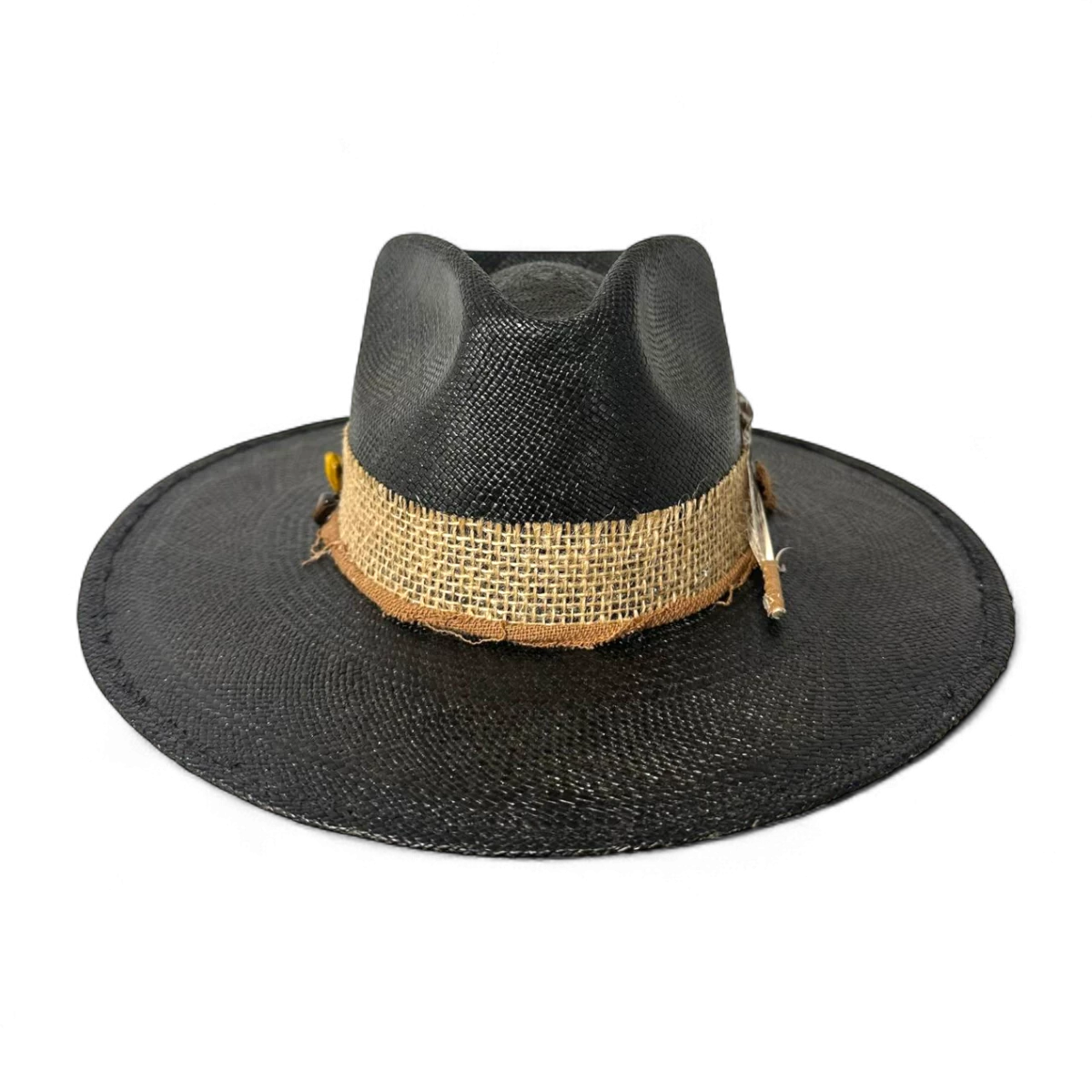 Exclusive Black Panama Palm Hat