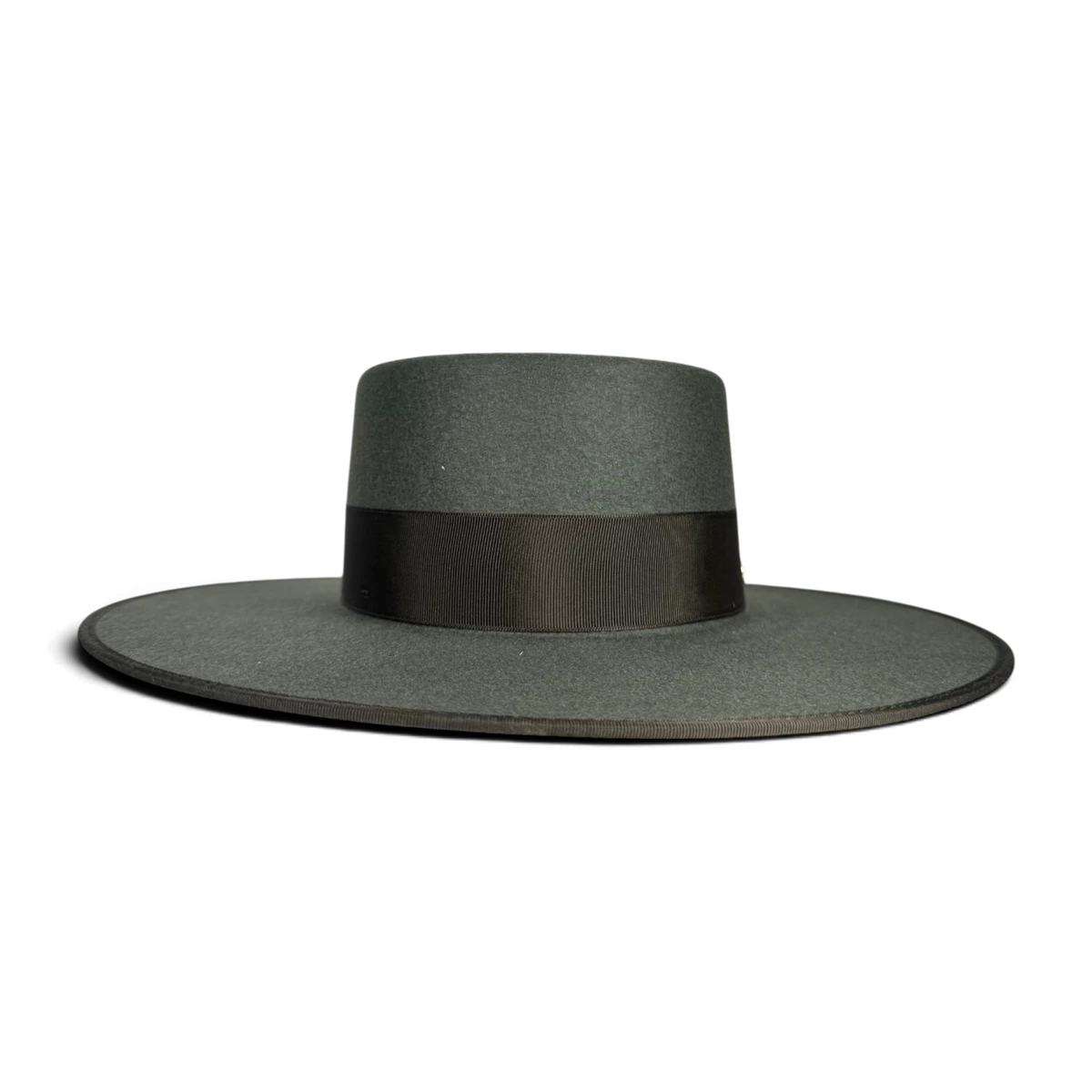 Felt Green Canotier Hat