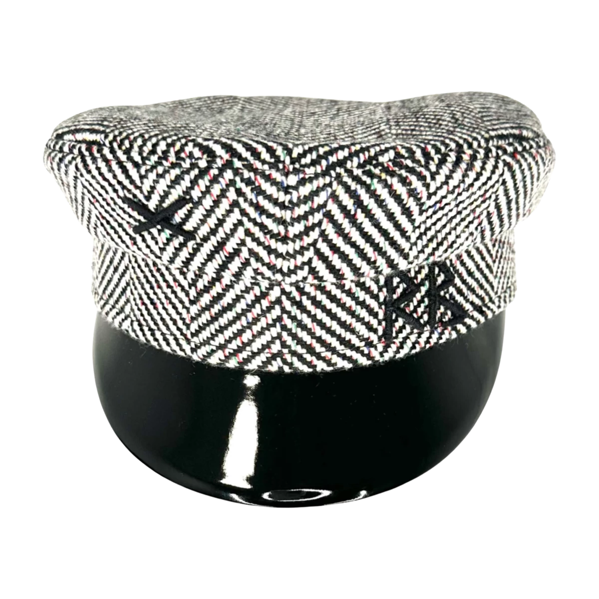 Herringbone-Wolle-Baker-Boy-Cap