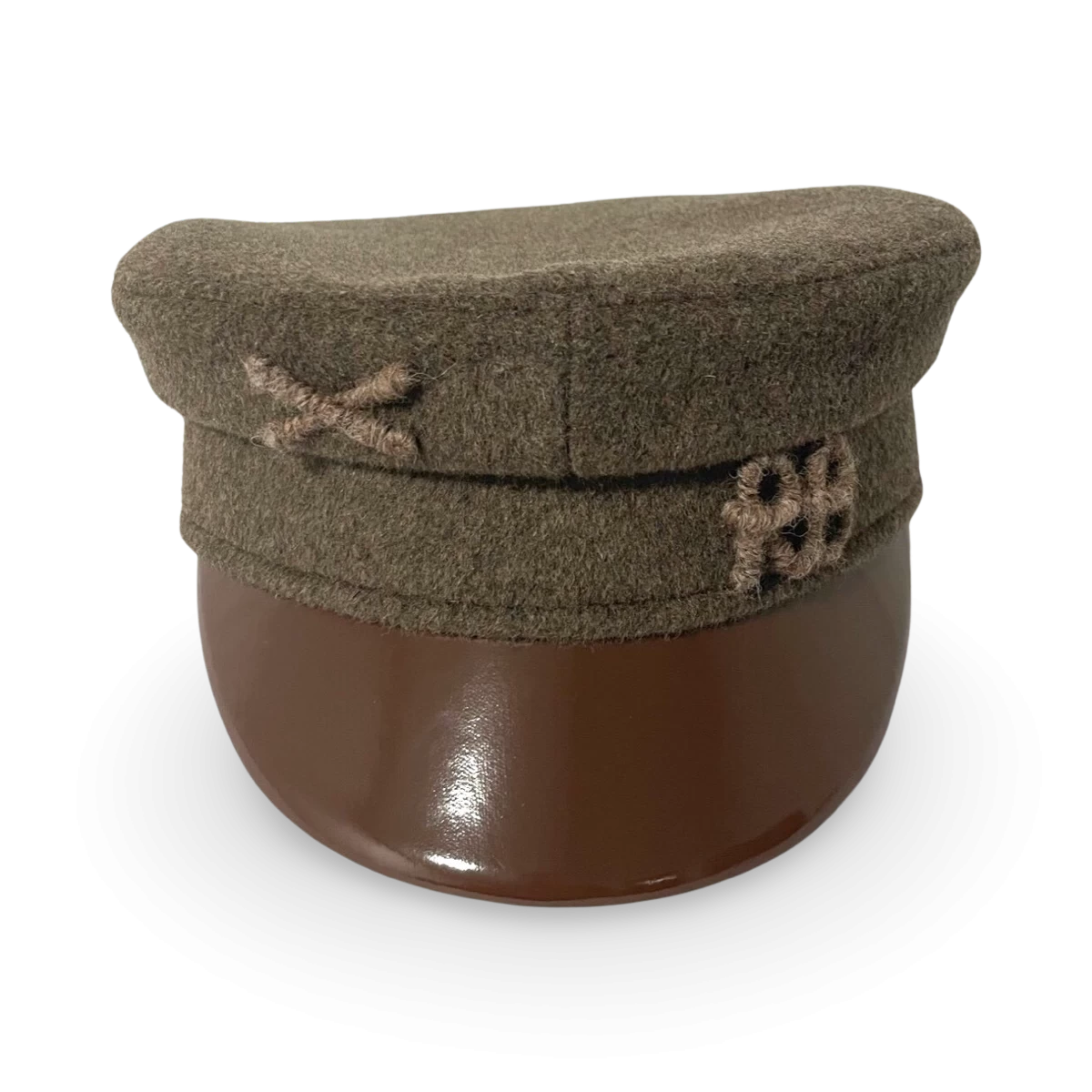 Casquette Gavroche ornée de monogramme