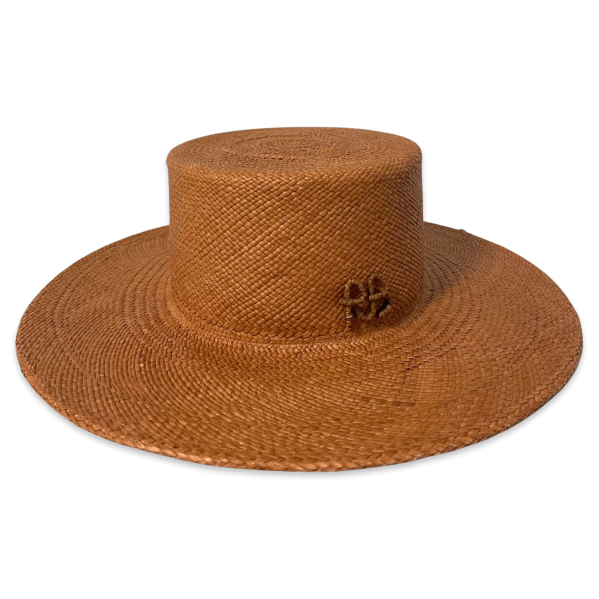 Mit Monogramm verzierte Boater-Hut