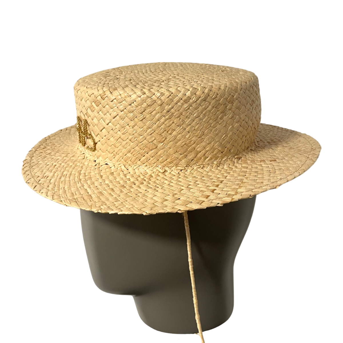 Monogram-embellished Wide Brim Hat