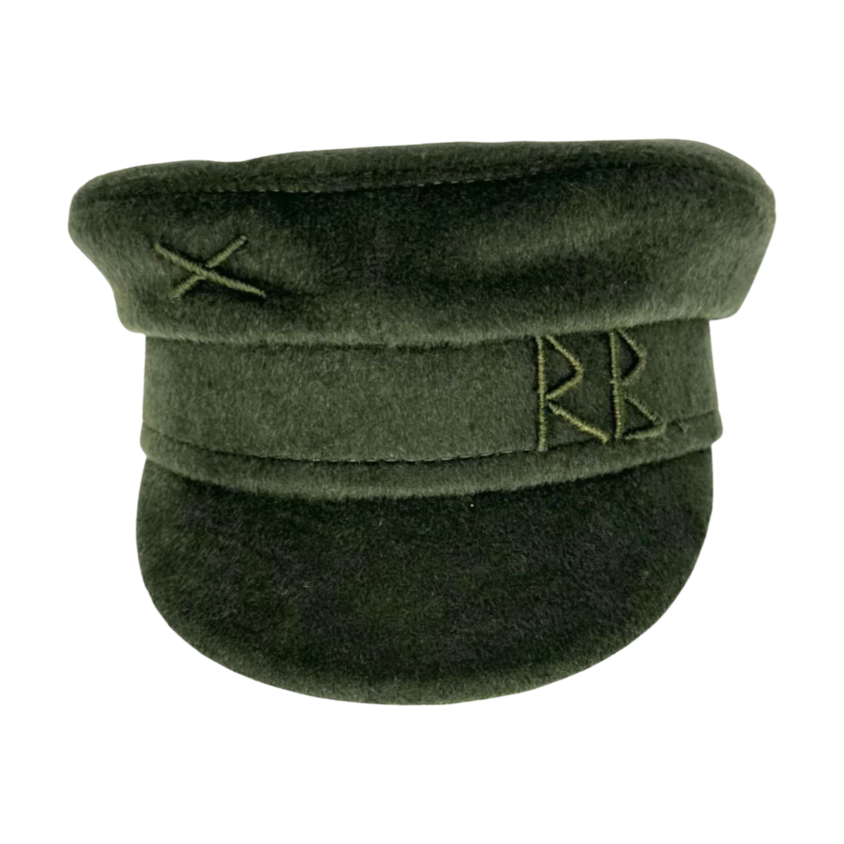 Gorra Baker Boy de Lana con Monograma Bordado