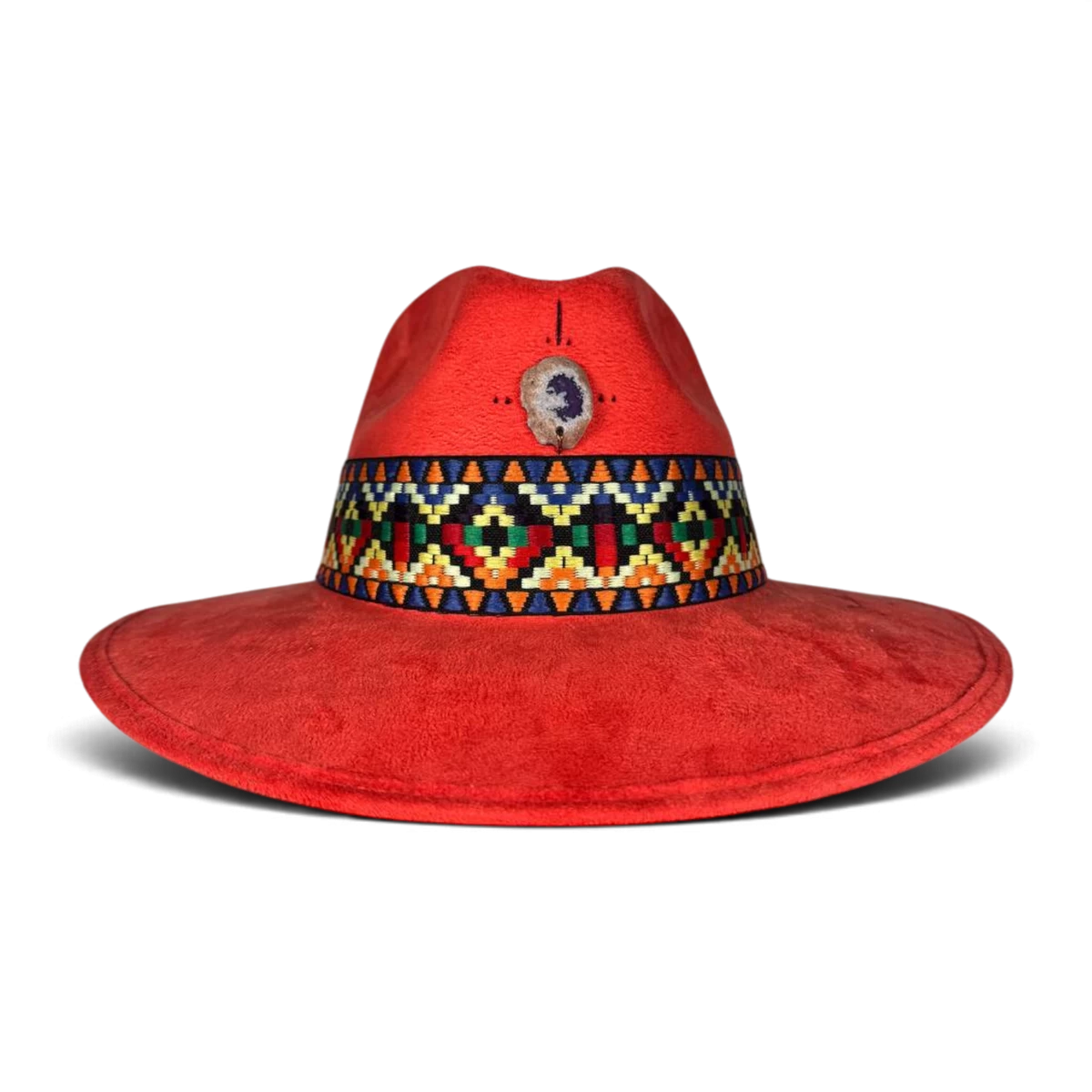 Fedora de Ante Rojo