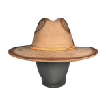 Beige Wildleder Fedora Hut