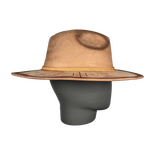 Beige Wildleder Fedora Hut