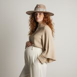 Sure, here is the translation with the HTML structure unchanged:

Beige Suede Fedora with Quartz
米色麂皮软呢帽配石英