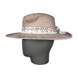 Sure, here is the translation with the HTML structure unchanged:

Beige Suede Fedora with Quartz
米色麂皮软呢帽配石英