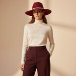 Burgundy Suede Fedora Hat