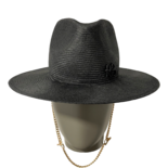 Chain Strap Fedora Hat