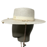 Chain Strap Sisal Gambler Hat