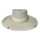 Chain Strap Sisal Gambler Hat