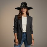 Chaser Black Fedora Felt Hat