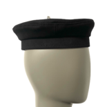 Mit Kristallen verzierte schwarze Baumwollmütze