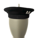 Mit Kristallen verzierte schwarze Baumwollmütze