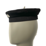 Mit Kristallen verzierte schwarze Baumwollmütze