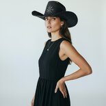 Daisy Black Crushable Cowboy Hat
