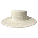 Sombrero Canotier con Correa de Cadena Doble