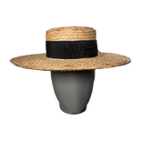 Certainly! Here's the translation:

```html
装饰草编平顶硬草帽
```