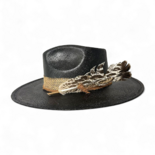 Exclusive Black Panama Palm Hat