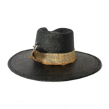 Exclusive Black Panama Palm Hat