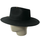 Sombrero Fedora con Detalles Dorados