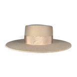 Felt Beige Canotier Hat