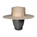 Felt Beige Canotier Hat