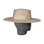 Felt Beige Canotier Hat