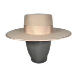 Sombrero Canotier de Fieltro Beige
