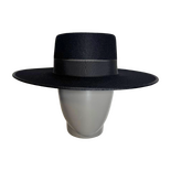 Felt Black Canotier Hat