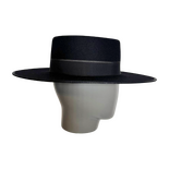Felt Black Canotier Hat
