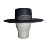 Felt Black Canotier Hat