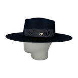 Felt Black Canotier Hat