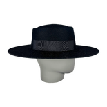 Felt Black Canotier Hat