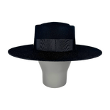 Felt Black Canotier Hat