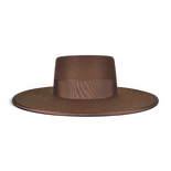 Felt Brown Canotier Hat