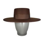 Felt Brown Canotier Hat