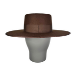 Felt Brown Canotier Hat