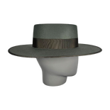 Felt Green Canotier Hat