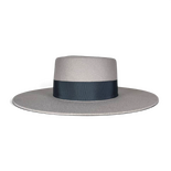 Felt Light Gray Canotier Hat