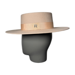 Florence beige canotier hat